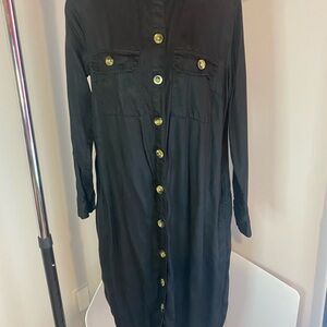 Elegant Black Button-Up Shirt